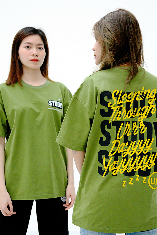 Áo lớp T-Shirt Oversized Xanh Rêu
