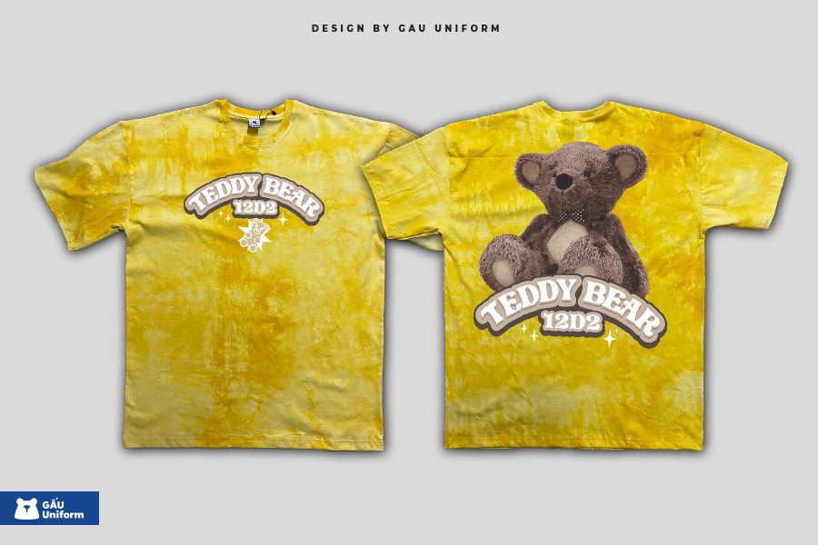 Áo Lớp T-Shirt Oversized Tie Dye Vivid Yellow