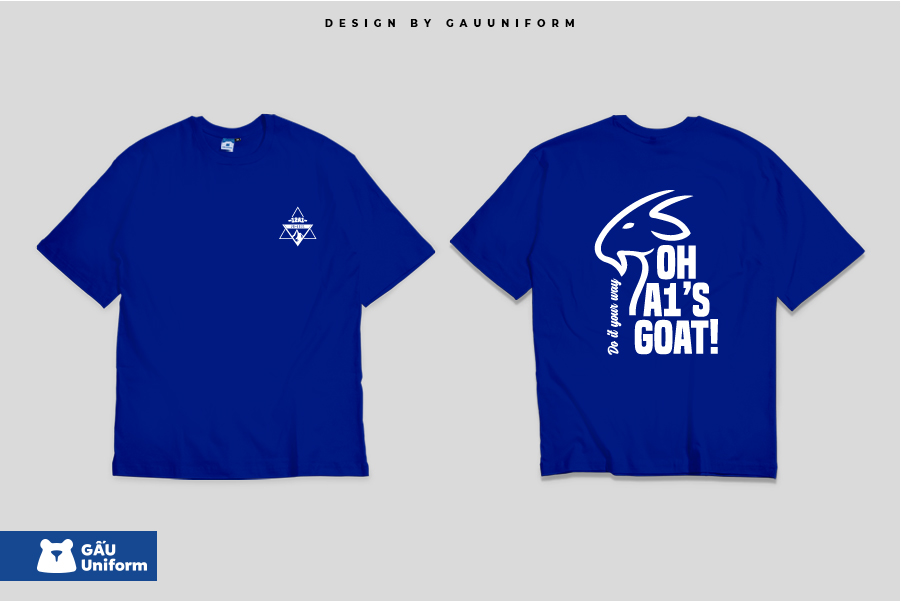 Áo Lớp T-Shirt Oversized Xanh Cobalt