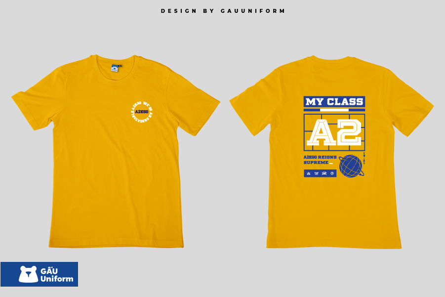 Áo lớp T-Shirt Unisex Vàng Mustard