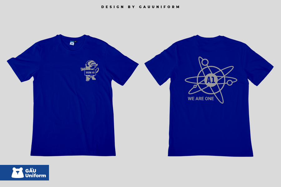 Áo lớp T-Shirt Unisex Xanh Cobalt