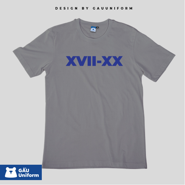 Áo Lớp T-Shirt Unisex Xám Trung