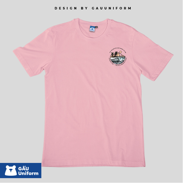 Áo lớp T-Shirt Unisex Hồng pastel