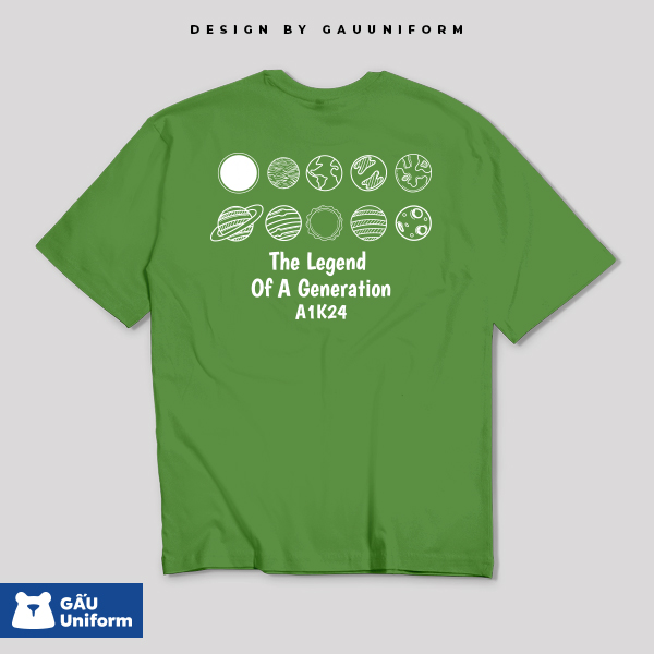 Áo lớp T-Shirt Oversized Xanh Rêu