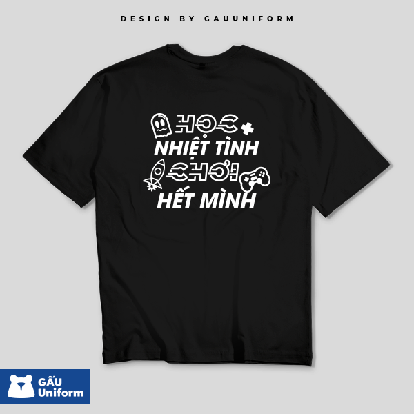 Áo lớp T-Shirt Oversized Đen