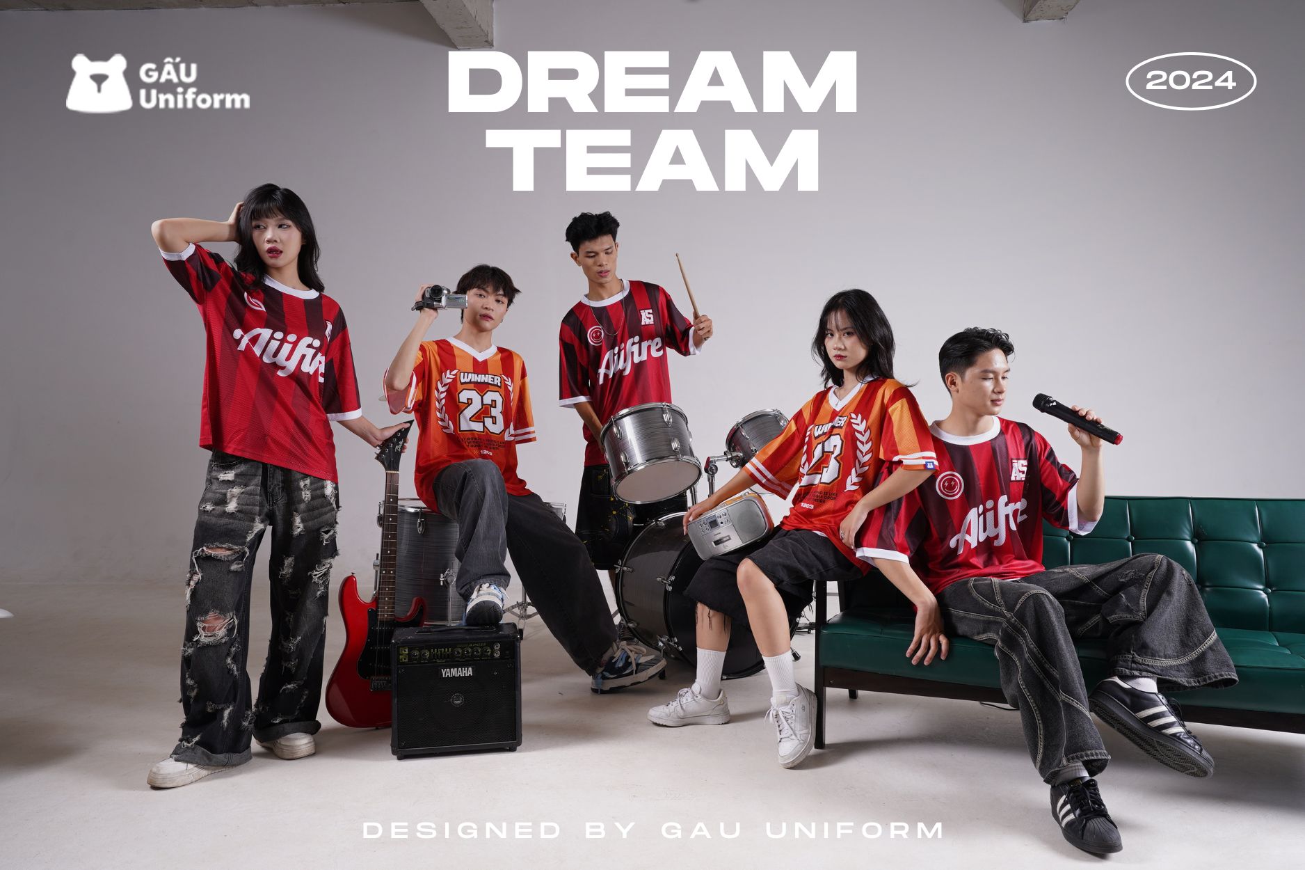 Áo lớp Dream Team Đỏ