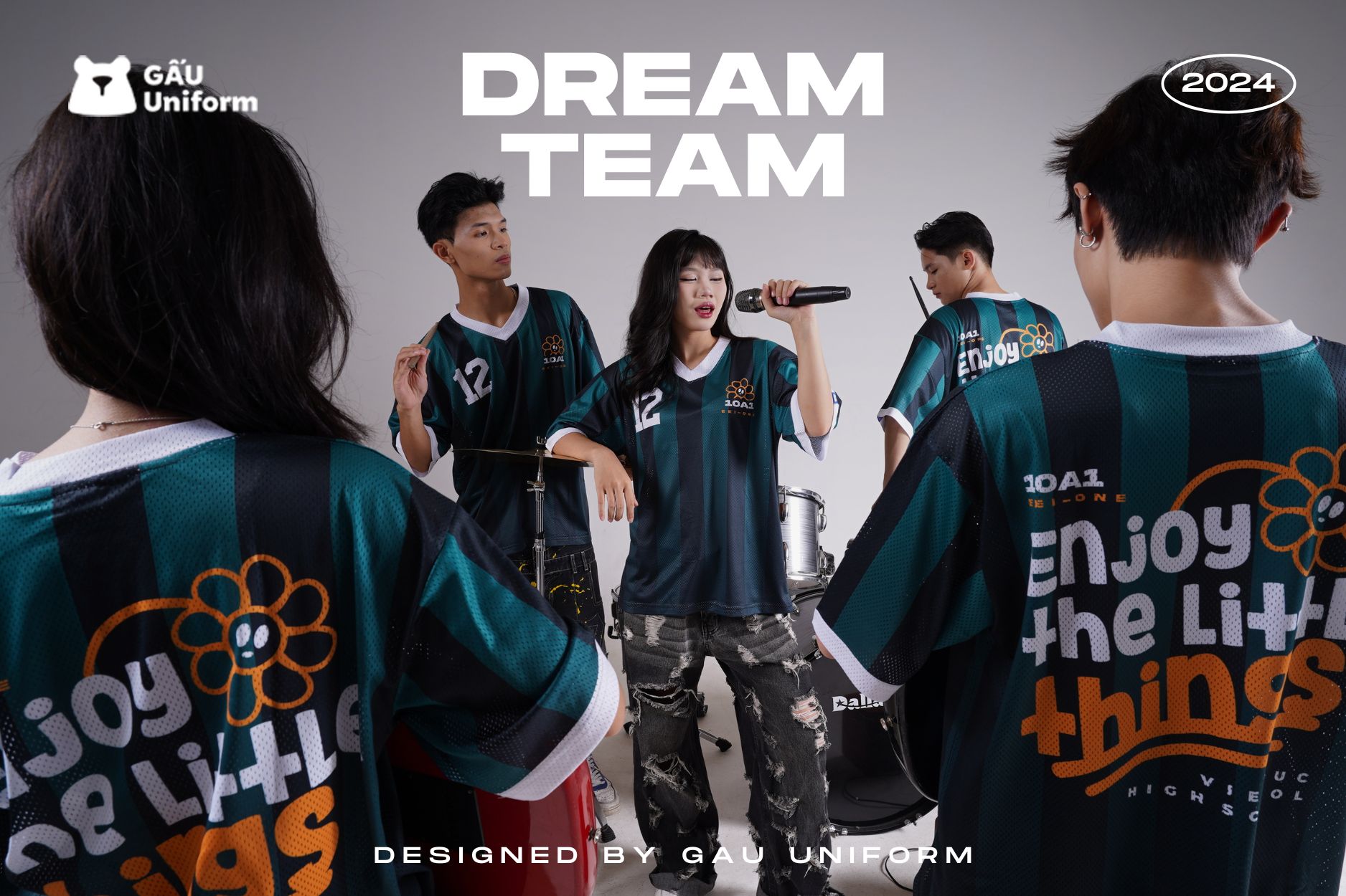 Áo lớp Dream Team Xanh Lá