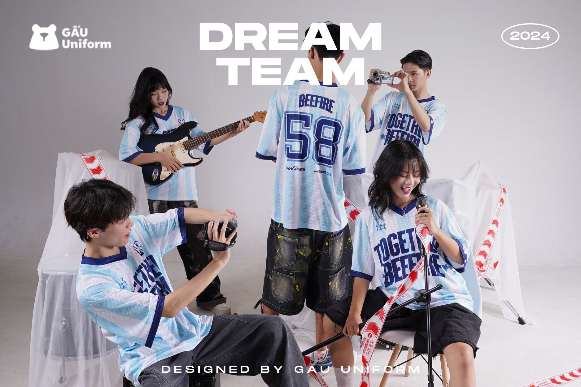 Áo lớp Dream Team Xanh Da Trời