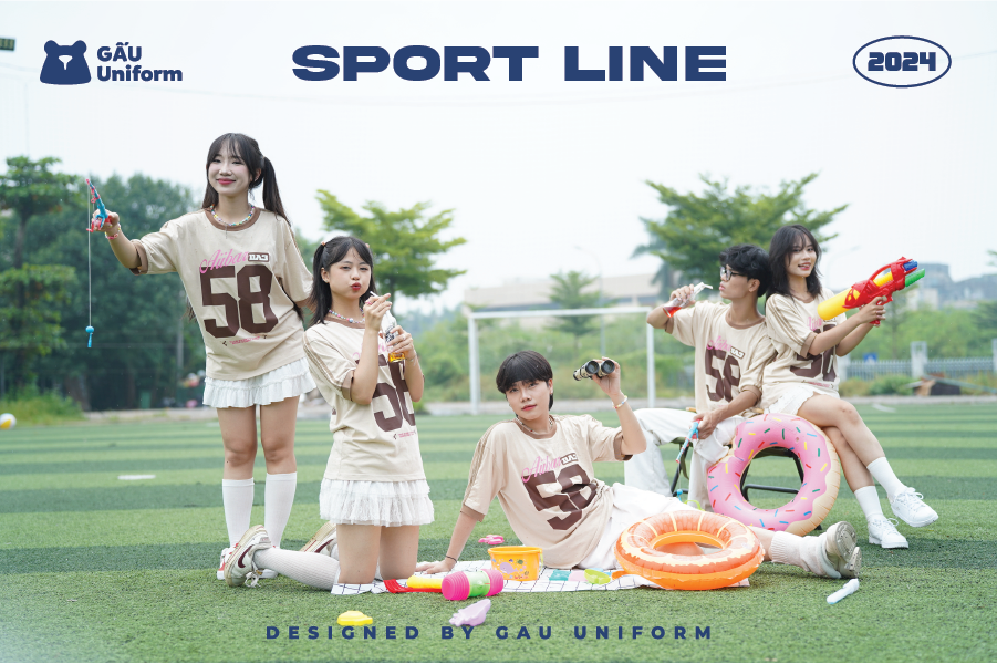 Áo lớp Sport Line Be - Nâu
