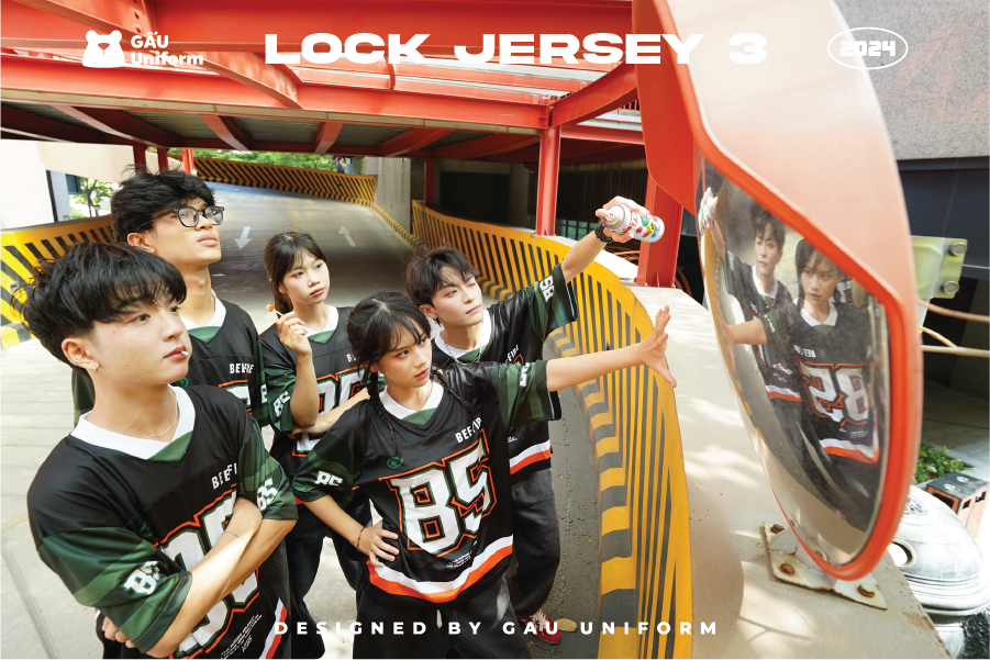 Áo lớp Block Jersey VOL.03 Đen - Xanh lục