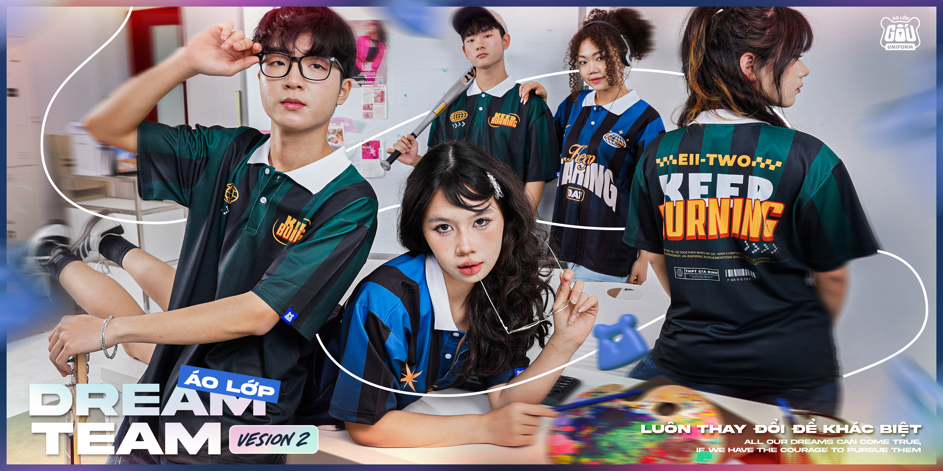 BST ÁO LỚP DREAM TEAM 2.0 – ĐỘT PHÁ ĐỂ THÀNH CÔNG
