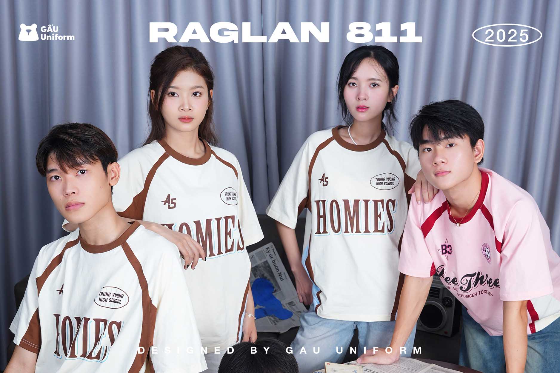 Áo lớp Raglan 811 Be