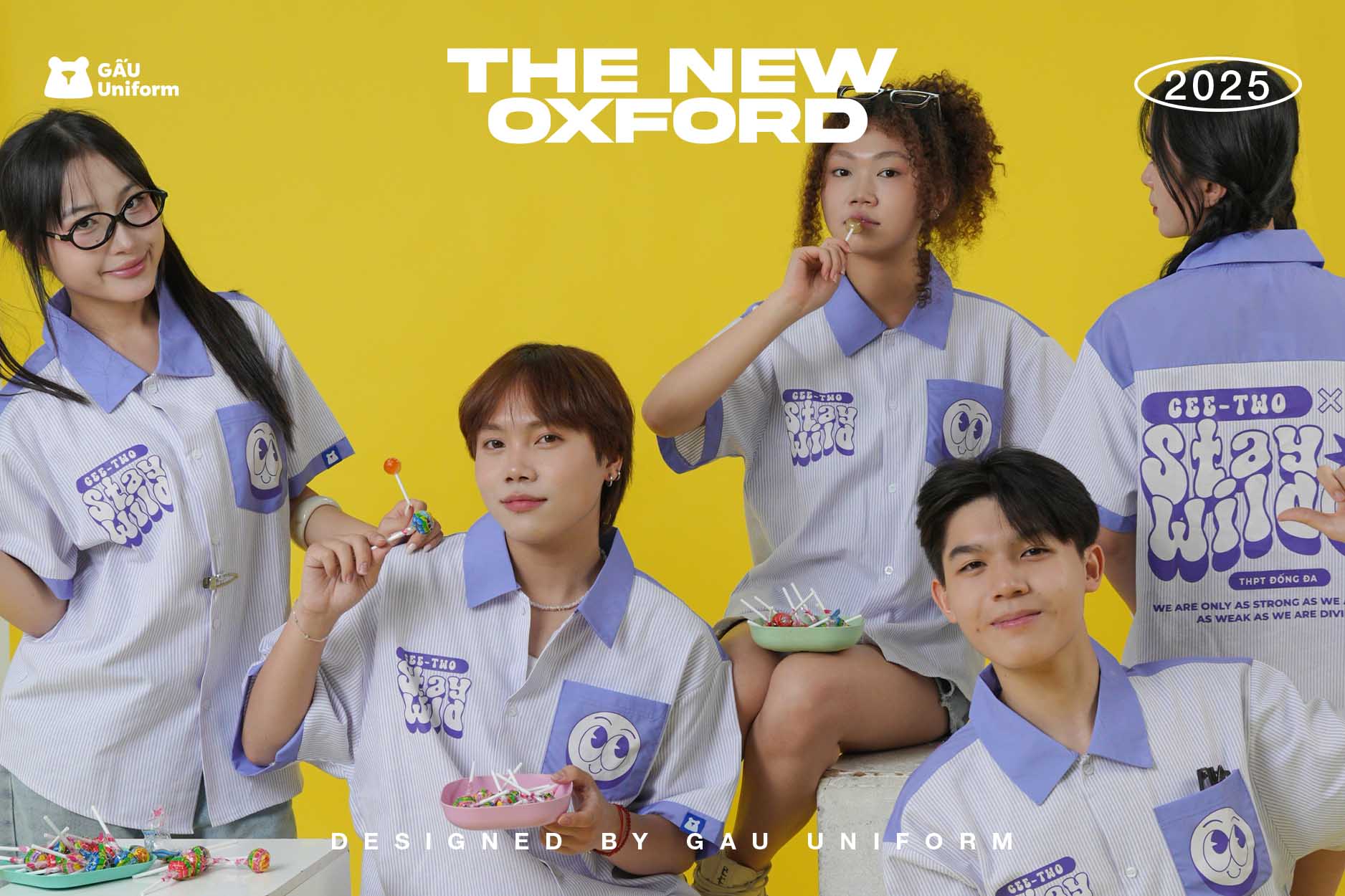 Áo lớp The New Oxford Màu Tím
