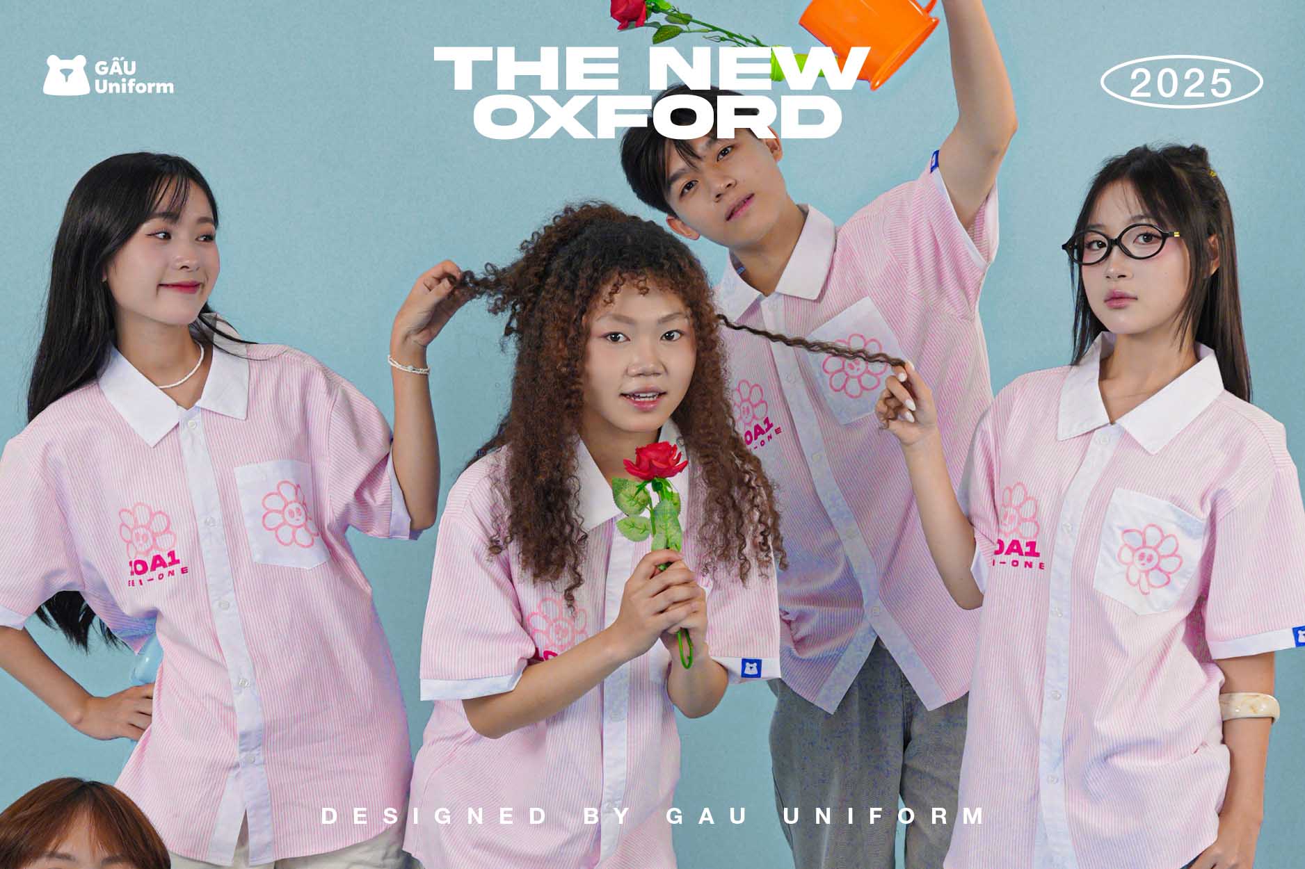 Áo lớp The New Oxford Màu Hồng
