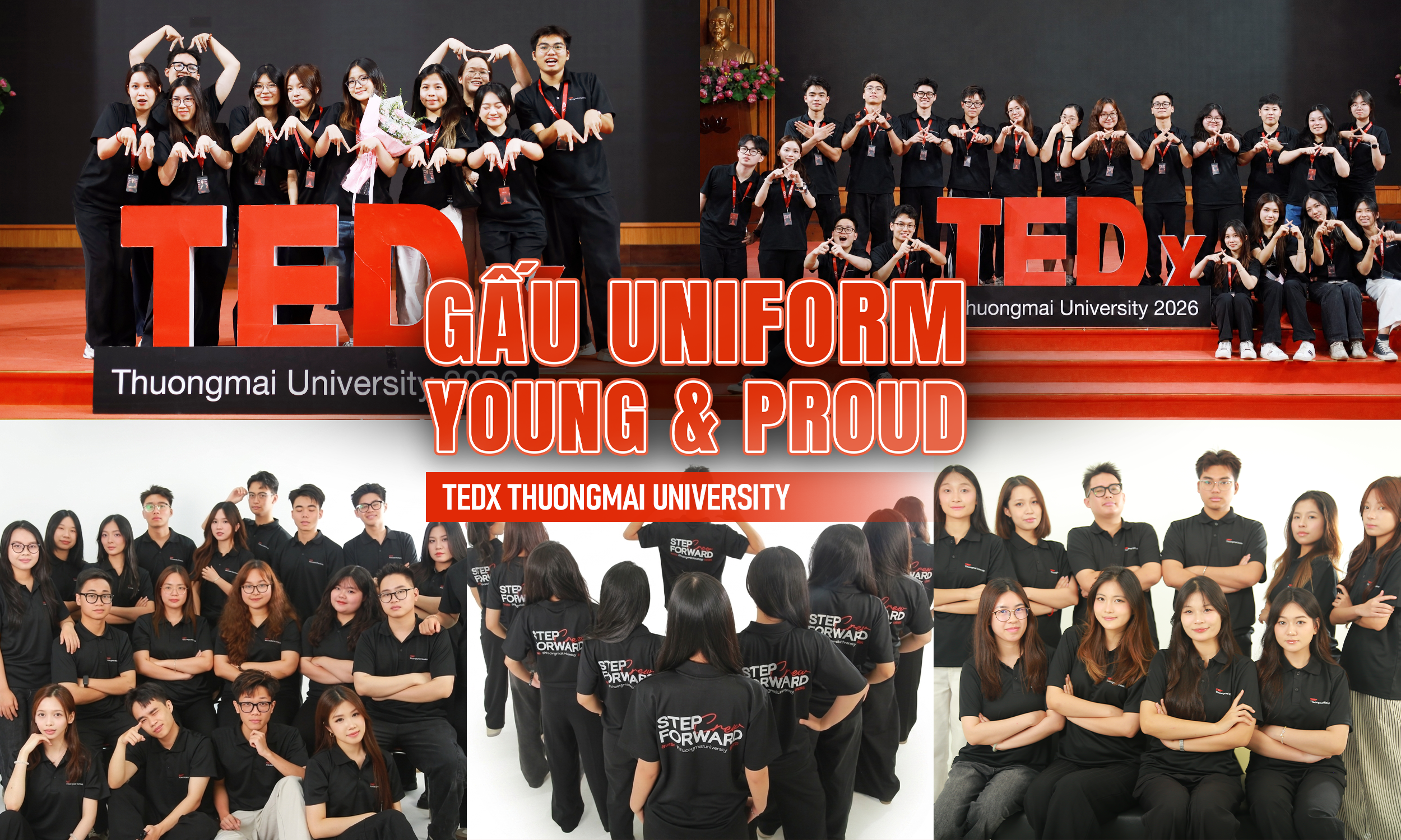 GẤU Uniform đồng hành tài trợ tại sự kiện TEDxThuongmai University